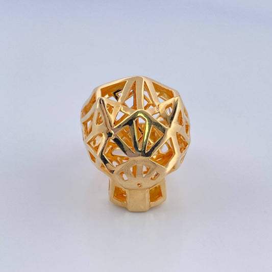 Anillo Pantera Filigrana 12.05gr / T7 1/2 / Oro Amarillo 18K $