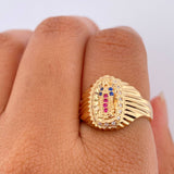 Anillo Virgen De Guadalupe 5gr / T7 1/2 / Oro Amarillo 18K $