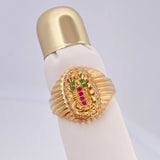 Anillo Virgen De Guadalupe 4.55gr / T7 3/4 / Oro Amarillo 18K $