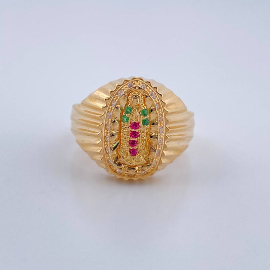 Anillo Virgen De Guadalupe 4.7gr / T 6 / Oro Amarillo 18K $