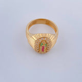 Anillo Virgen De Guadalupe 4.55gr / T7 3/4 / Oro Amarillo 18K $