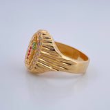 Anillo Virgen De Guadalupe 4.55gr / T7 3/4 / Oro Amarillo 18K $