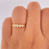 Anillo Churumbela Gota 2.2gr / T6 3/4 / Oro Amarillo 18K $