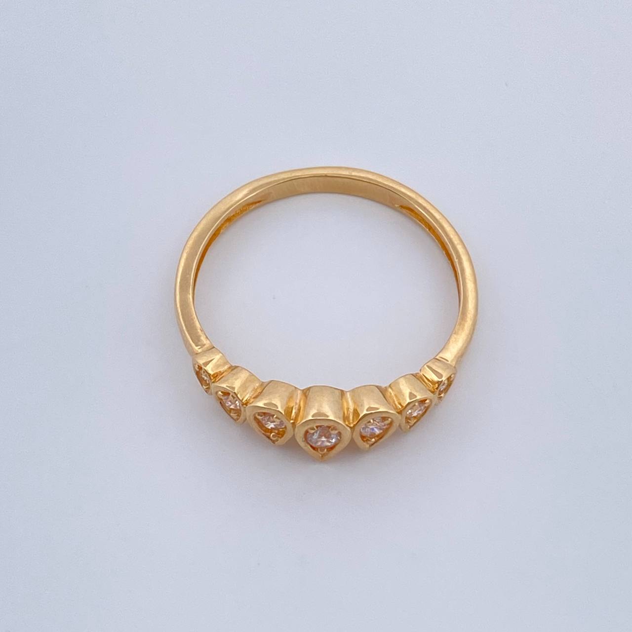 Anillo Churumbela Gota 2.2gr / T6 3/4 / Oro Amarillo 18K $