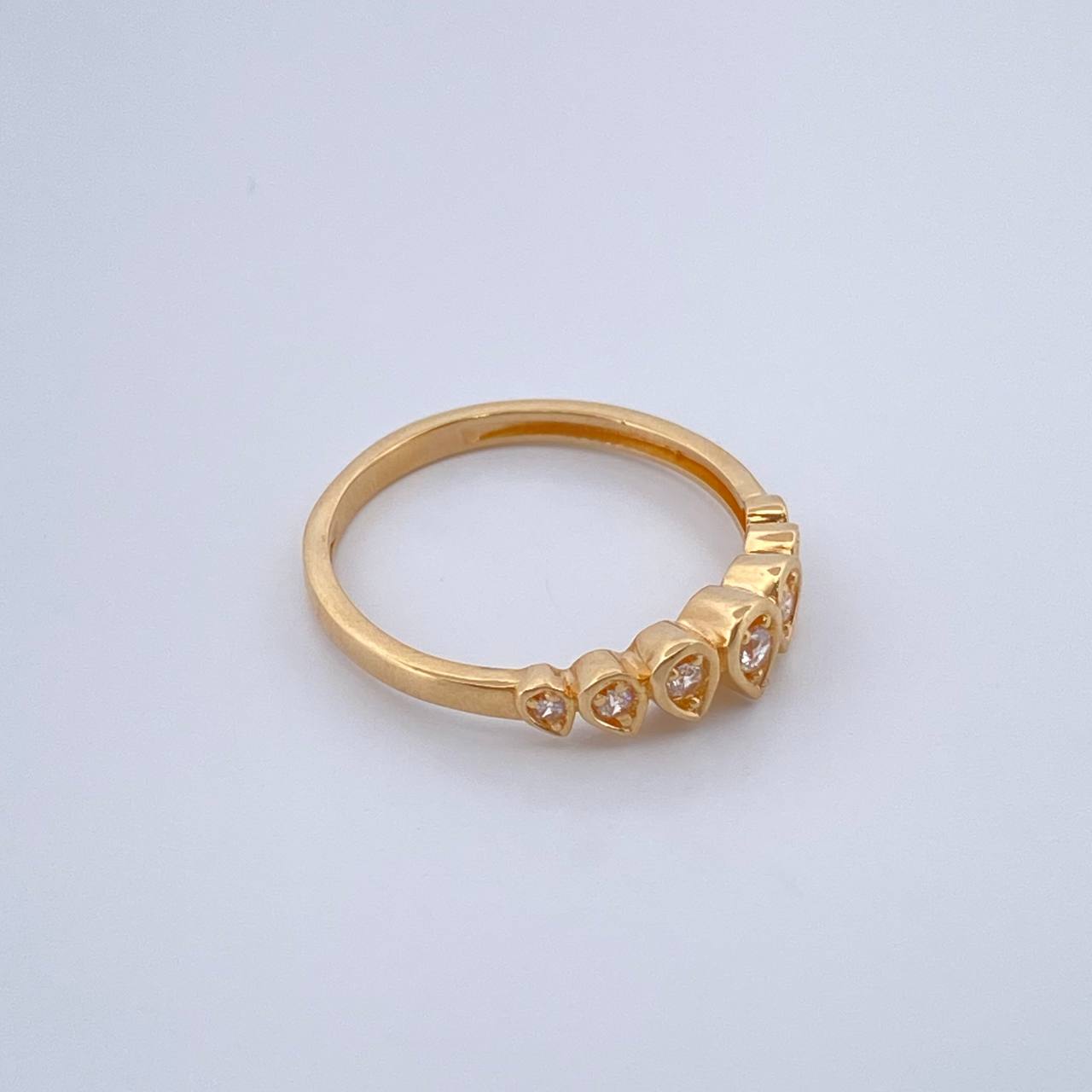 Anillo Churumbela Gota 2.2gr / T6 3/4 / Oro Amarillo 18K $
