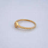 Anillo Trebol 1.75gr / T5 3/4 / Oro Amarillo 18K $