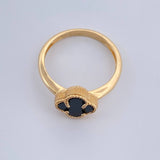 Anillo Trebol 3.05gr / T7 1/4 / Oro Amarillo Nac.Esp. 18K $