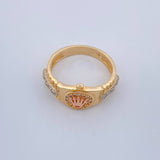 Anillo Corona RX 4.45gr / T7 1/2 / Tres Oros 18K $