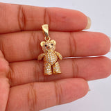 Dije Oso Articulado Moño 4.7gr / 3cm-Oro Amarillo 18K $