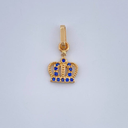 Dije Corona Real 0.7gr / 1.7cm-Oro Amarillo 18K $