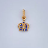 Dije Corona Real 0.7gr / 1.7cm-Oro Amarillo 18K $
