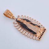 Dije Virgen De Guadalupe 11.75gr / 5.1cm-Oro Rosa 18K $