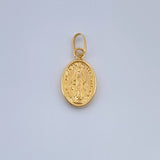 Dije Virgen Del Carmen 0.35gr / 1.6cm-Oro Amarillo 18K $