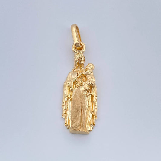 Dije Virgen Del Carmen 2.35gr / 2.8cm-Oro Amarillo 18K $
