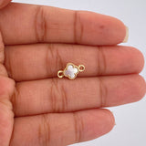 Herraje Trebol 0.65gr / 1.7cm-Oro Amarillo Nac.Esp. 18K $