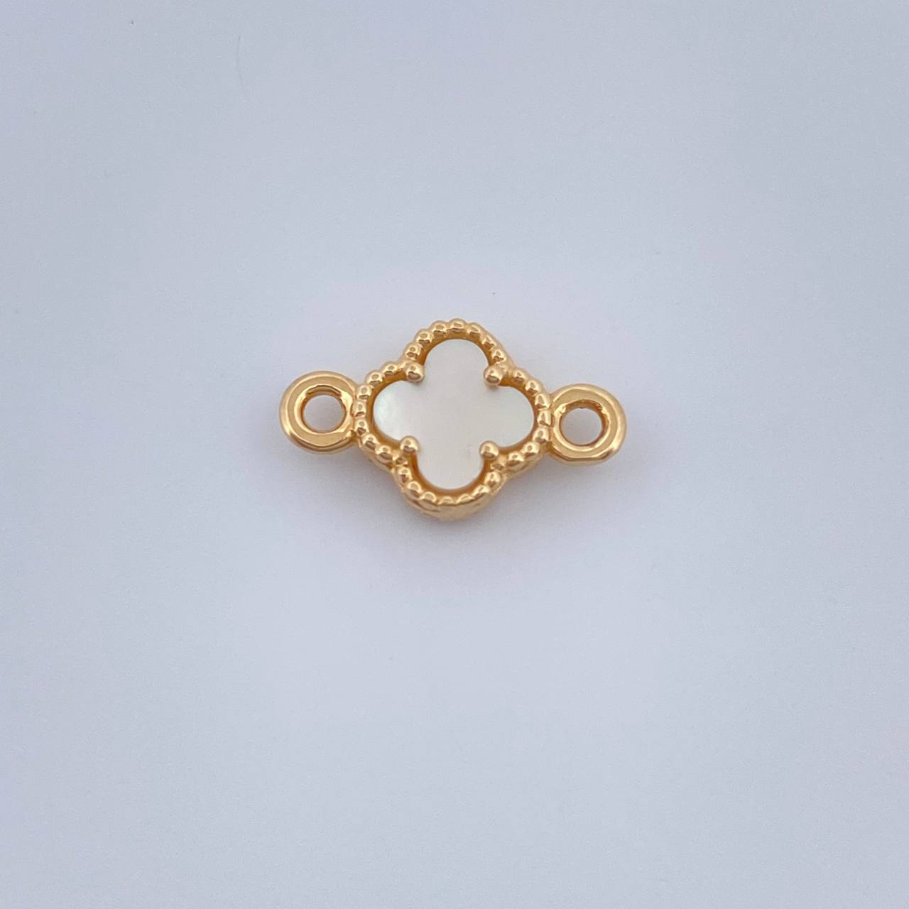 Herraje Trebol 0.65gr / 1.7cm-Oro Amarillo Nac.Esp. 18K $