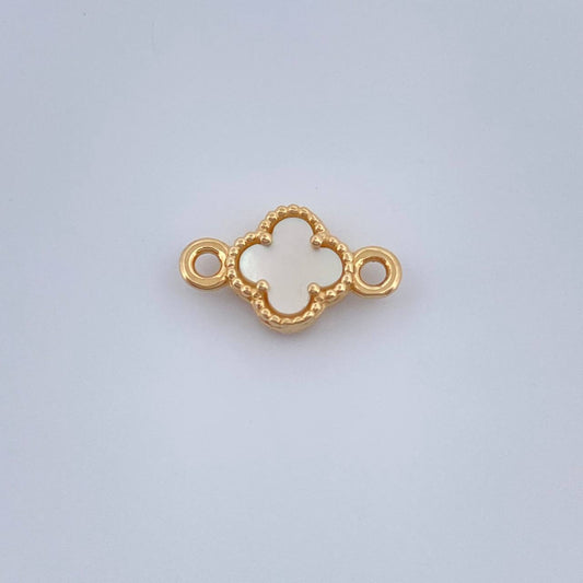 Herraje Trebol 0.65gr / 1.7cm-Oro Amarillo Nac.Esp. 18K $