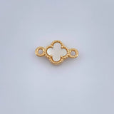 Herraje Trebol 0.65gr / 1.7cm-Oro Amarillo Nac.Esp. 18K $