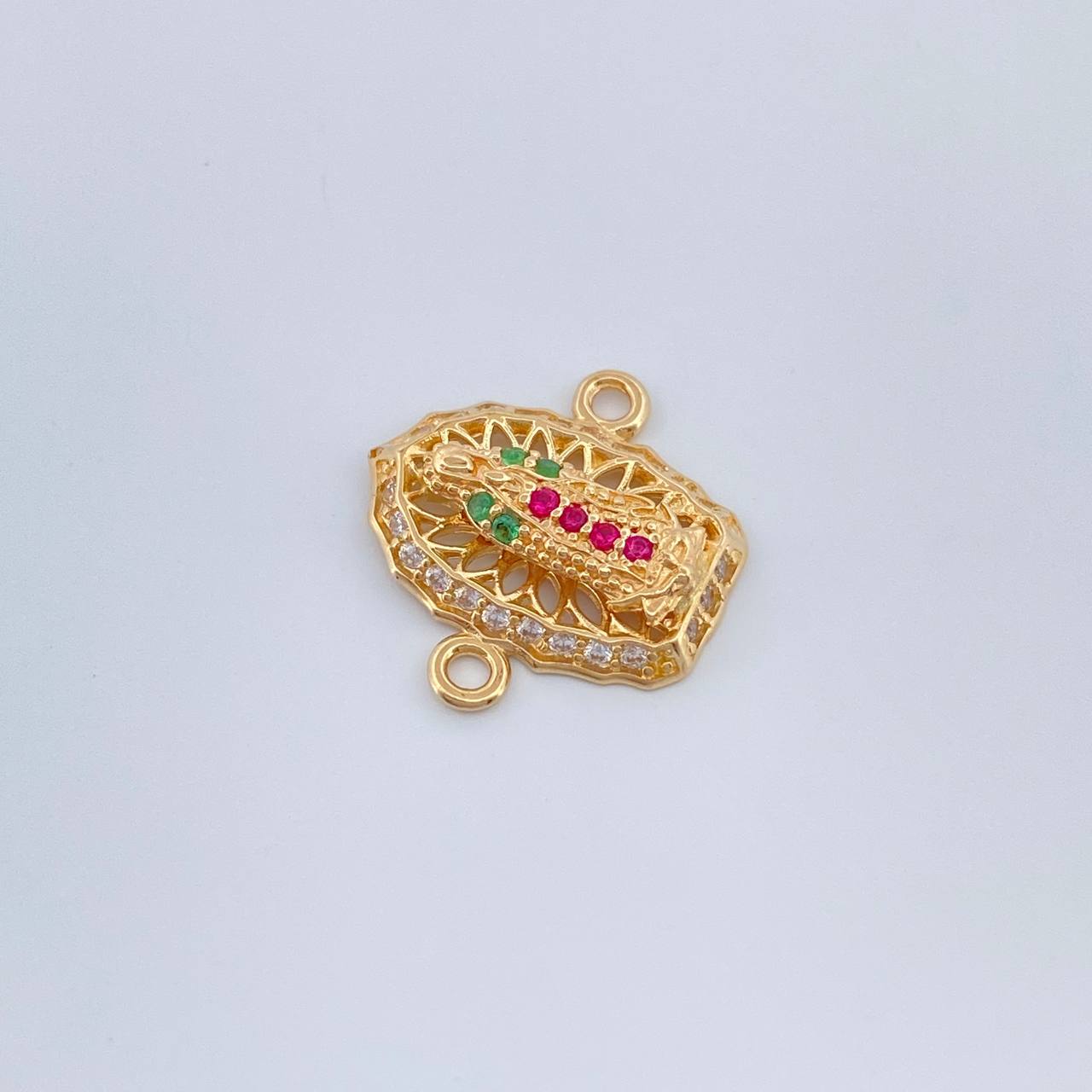 Herraje Virgen De Guadalupe 1.2gr / 1.4cm-Oro Amarillo 18K $