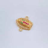 Herraje Virgen De Guadalupe 1.2gr / 1.4cm-Oro Amarillo 18K $