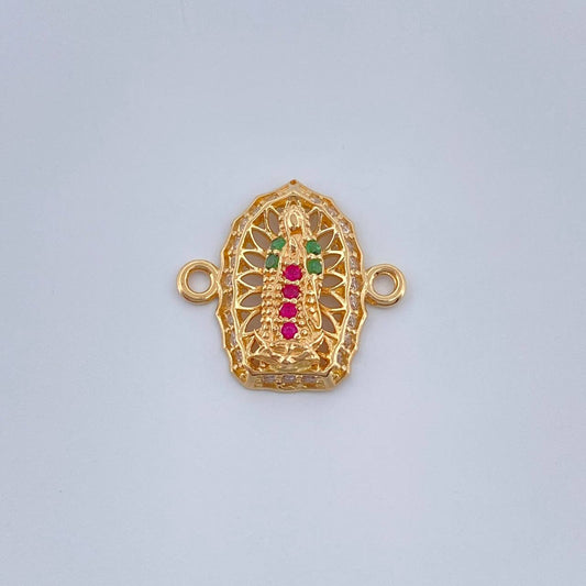 Herraje Virgen De Guadalupe 1.2gr / 1.4cm-Oro Amarillo 18K $
