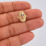 Herraje Virgen De Guadalupe 1.2gr / 1.4cm-Oro Amarillo 18K $