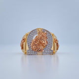 Anillo Herradura Caballo 8.55gr / T10 / Tres Oros 18K $