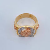 Anillo Herradura Caballo 8.55gr / T10 / Tres Oros 18K $