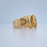 Anillo Herradura Caballo 8.6gr / T11 / Oro Amarillo 18K $