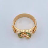 Anillo Herradura Caballo 8.6gr / T11 / Oro Amarillo 18K $