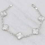 Pulso Aro Seguido Trebol 17.1g / 21cm / 3mm Plata 925