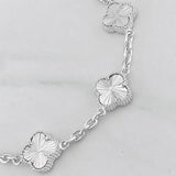 Pulso Aro Seguido Trebol 16.75g / 20.05cm / 3.69mm Plata 925