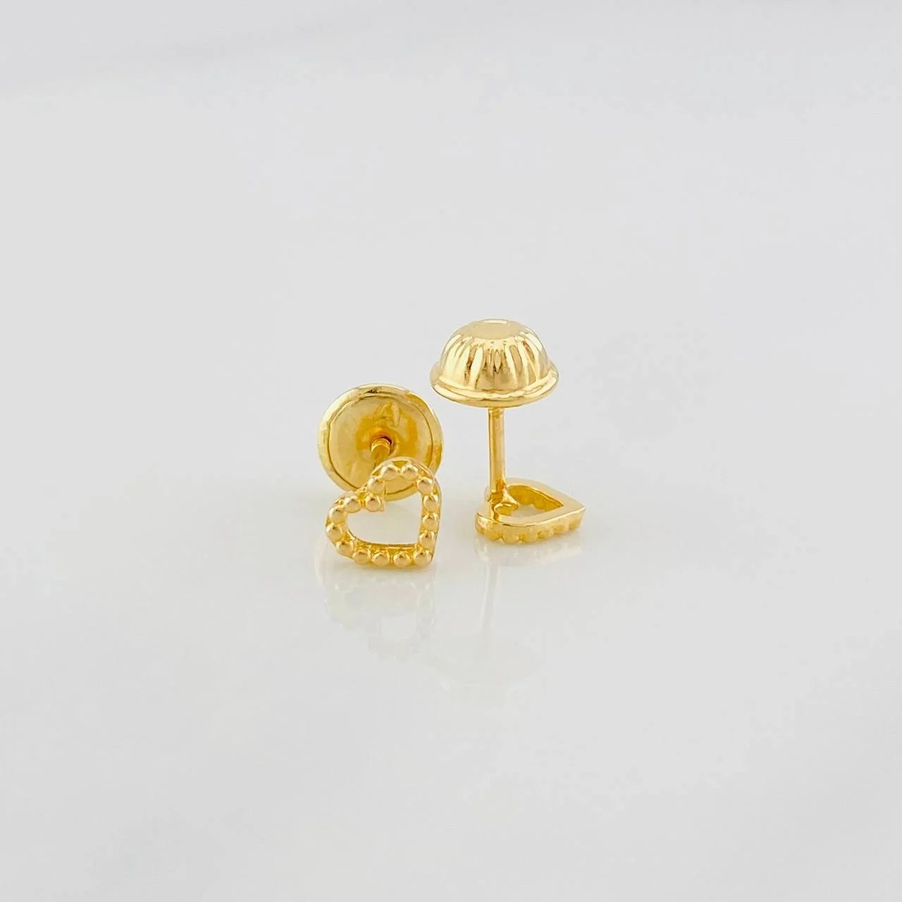 Topos Silueta Corazon 0.55g / 5mm Oro Amarillo 18K