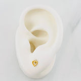 Topos Silueta Corazon 0.55g / 5mm Oro Amarillo 18K