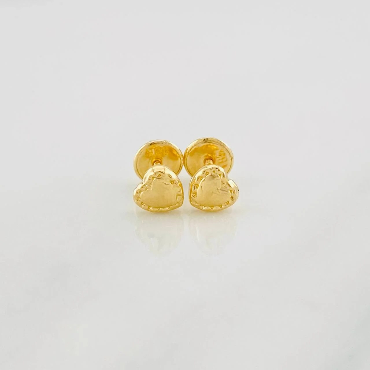 Topos Corazon Bordeado 0.5g / 5mm Oro Amarillo 18K