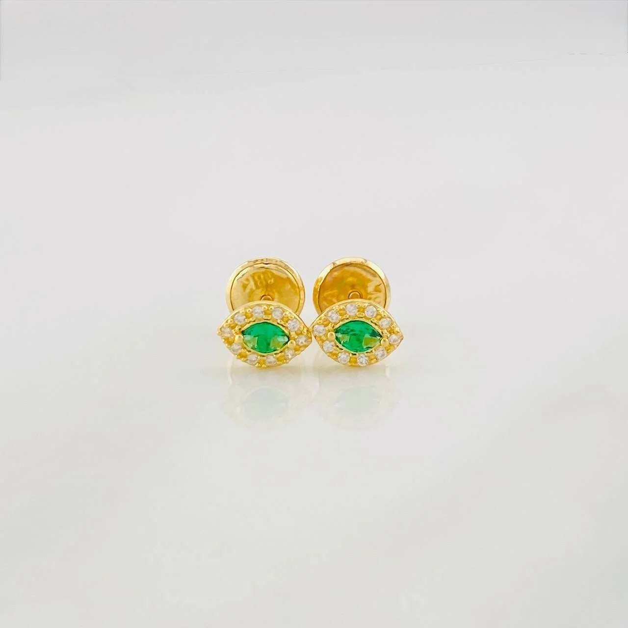Topos Ojo 0.7g / 4.6mm Oro Amarillo 18K