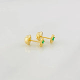 Topos Ojo 0.7g / 4.6mm Oro Amarillo 18K