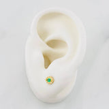 Topos Ojo 0.7g / 4.6mm Oro Amarillo 18K