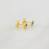 Topos Ojo 0.7g / 4.6mm Oro Amarillo 18K