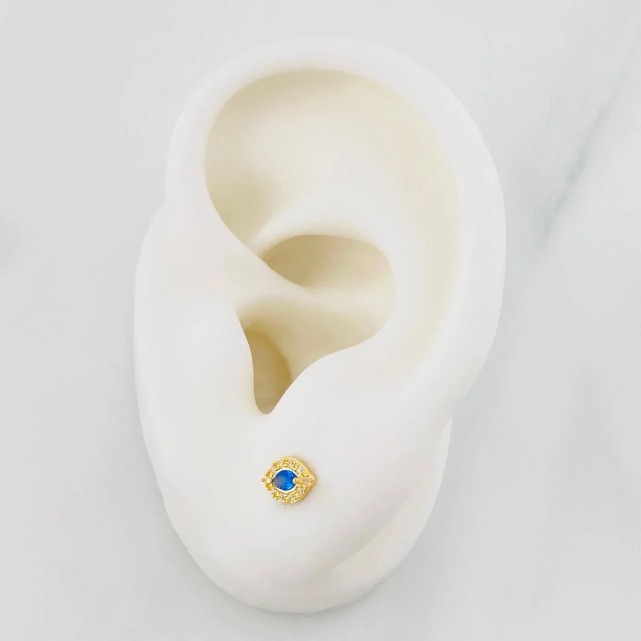 Topos Ojo 0.7g / 4.6mm Oro Amarillo 18K
