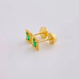 Topos Halo Cuadrado 0.7g / 5.3mm Oro Amarillo 18K