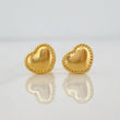 Topos Corazon Bordeado 0.7g / 7.5mm Oro Amarillo 18K