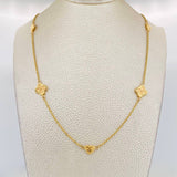 Cadena Aro Seguido Trebol 5.7g / 50cm / 1.55mm Oro Amarillo 18K