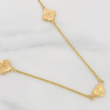 Cadena Aro Seguido Trebol 5.7g / 50cm / 1.55mm Oro Amarillo 18K