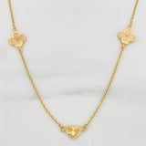 Cadena Aro Seguido Trebol 5.7g / 50cm / 1.55mm Oro Amarillo 18K