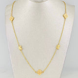 Cadena Aro Seguido Trebol 5.4g / 50cm / 1.62mm Oro Amarillo 18K