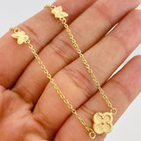Cadena Aro Seguido Trebol 5.4g / 50cm / 1.62mm Oro Amarillo 18K
