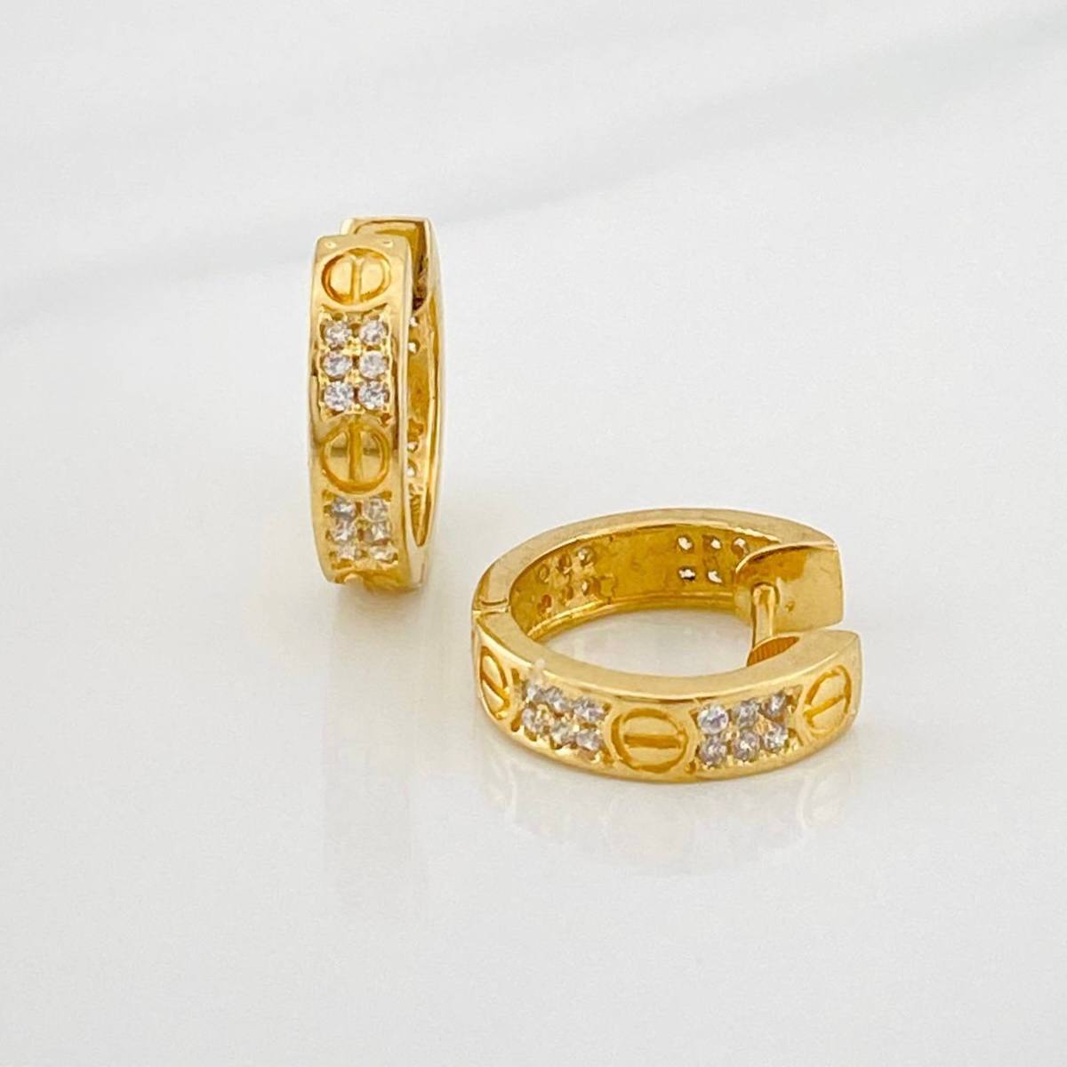 Candongas Tornillo 6.45g / 1.05cm Oro Amarillo 18K