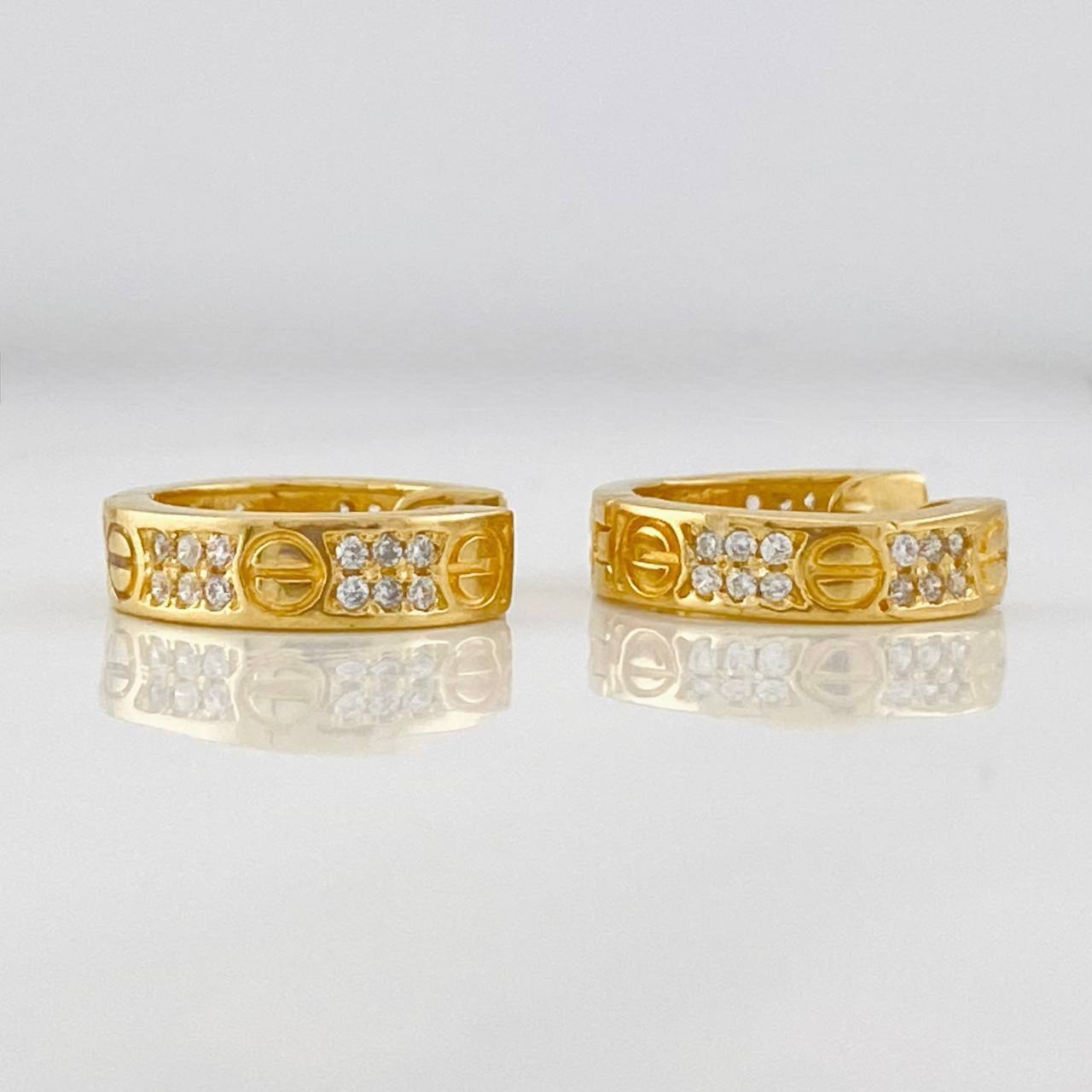 Candongas Tornillo 6.45g / 1.05cm Oro Amarillo 18K