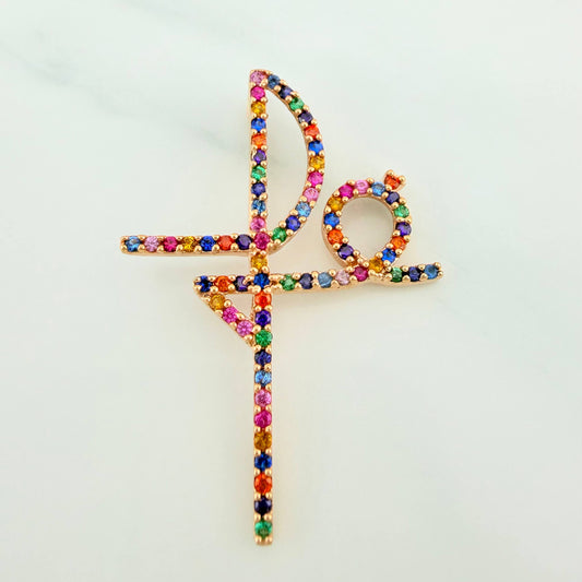 Dije Fe 2.9 g / 4 cm Oro Rosa 18K